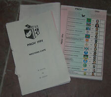 BOOK of 100 S AFRICA 1st MULTI RACIAL VOTING BALLOT W CAPE MANDELA 11 LANGUAGES picture