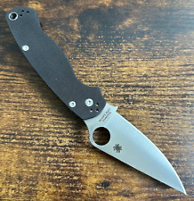 Spyderco Paramilitary 2 Black G-10 S45VN C81GP2 FACTORY SECOND ***LEFT HANDED*** picture