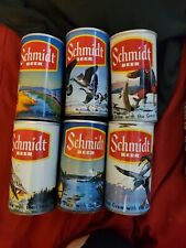 Lot 6 Vintage Schmidt Beer Cans  picture