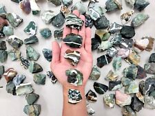 Indian Turquoise AKA Green Sardonyx Raw Rough Crystal Stones Bulk Natural Gems picture