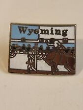 Vintage Wyoming Enamel Lapel Pin picture
