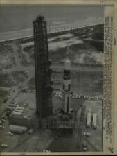 1964 Press Photo Cape Kennedy Fla Apollo-Saturn rocket launch countdown picture