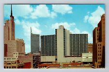 Dallas TX-Texas, Skyline, Antique, Vintage Souvenir Postcard picture