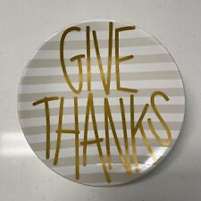 Coton Colors Give Thanks 8” Round Plate - Mint Condition picture