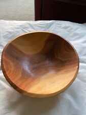 OLD 1960’S HAND CRAFTED WOODEN SERVING BOWL picture