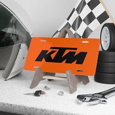 KTM - Custom Design Vanity Plate - 100% Aluminum Pre-drilled Holes picture