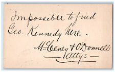 c1880's McCevey & O'Donnell Dubuque Iowa IA Omaha Nebraska NE Postal Card picture