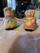Pig Chef & Cook Salt and Pepper Shakers - Vintage Ceramic Baker Couple, c. 1960s picture