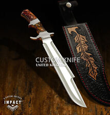 IMPACT CUTLERY 1-OF-A-KIND RARE CUSTOM  FULL TANG PREDATOR BOWIE KNIFE picture