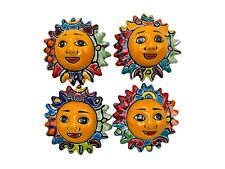 Talavera Sun Face (4) Hand Painted Home Decor Folk Art Mexican Pottery 4