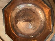 Hammered Copper And Brass Octogon Bowl picture