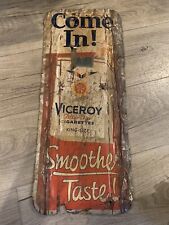 vintage viceroy sign 25.5” x 11” picture