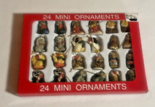 VTG Christmas 24ct Mini Ornaments Resin picture