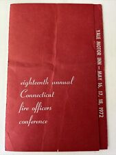 WALLINGFORD CT CONNECTICUT 1972 FIREFIGHTERS FIREMEN Conference NAMES Restaurant picture