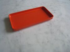 Vintage 70s Italian Space Age Designed Serving Tray Red Massimo Vignelli Heller picture