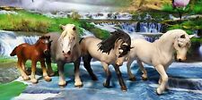 Schleich Horses; Percheron Draft Mare & Foal, Andalusian StallIn. & Lipizzaner  picture