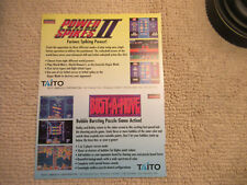 odd size 11- 8 3/8'' bust a move power spikes neo geo snk  ARCADE GAME FLYER     picture