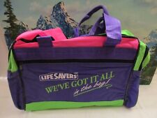 Vintage LIFE SAVERS Candy Advertising Small Zipper Tote/Duffel Bag ~ NOS ~ Retro picture