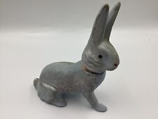 Antique Paper Moche Germany Rabbit Candy Container Silver / Gray 7” X  5” 1/2 picture