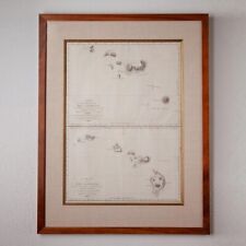 RARE LARGE ORIGINAL 1797 MAP OF HAWAII LAPEROUSE - EX PAUL KAHN COLLECTION picture
