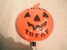 VIntage Empire Trick Treat Halloween Blow Mold Pumpkin Hanging Light 7