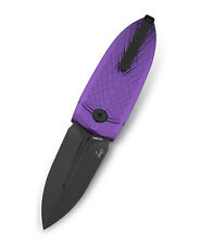 Bestech Cricket Folding Knife Purple Alum Handle 14C28N Plain Edge Satin BG57B-5 picture