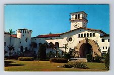 Santa Barbara CA-California, County Courthouse, Antique, Vintage Postcard picture