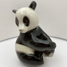 Vtg Lomonosov Russian Imperial Porcelain Seated Panda Figurine USSR 5.25