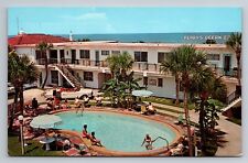 Perry's Ocean Edge Beach Motel Daytona Beach Shores Florida Vintage Pool picture
