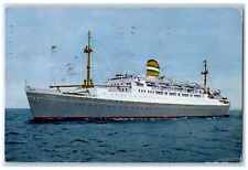 1960 Holland American Line Charlotte Amalie Virgin Islands VI Posted Postcard picture