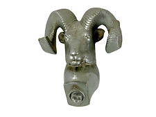 Vintage Dodge Ram Head Hood Ornament Emblem - Bighorn Sheep -One Broken Horn Tip picture
