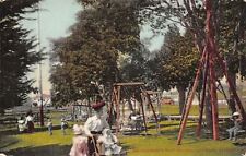 Vallejo California~Children's Playground~Victorian Lady Baby Carriage~1908 PC picture