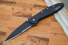 Kershaw 1660CKTST Leek Flipper - Partial Serrate Black 14C28N Blade / Black Stai picture