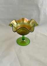 NORWOOD GLASS Antique (1905-1916) Iridescent Compote Bowl picture