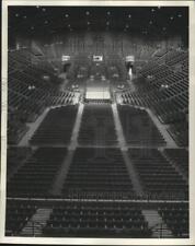 1950 Press Photo Looking down at Milwaukee Auditorium Sports Arena Interior picture