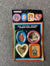 Vintage Lot Dynamic 4 Mini Snapshot Picture Frames Four Woolworth Retail Sticker picture