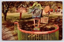 1950s~Childrens Fairyland~Theme Park~Hickory Dickory Dock~Oakland CA~Postcard picture