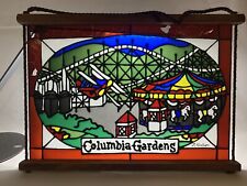 columbia gardens butte montana vintage stained glass historic rare picture