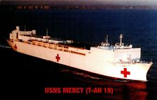 Postcard USNS Mercy T-AH-19 Hospital Ship picture