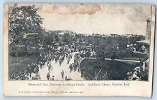 c1905's Memorial Day Silent Circle Soldiers Home Enroute Marion Indiana Postcard picture