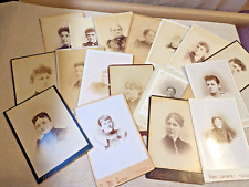 Antique Cabinet Card  Photos  Lot 17 Victorian Women stylist fashion hairstyles picture