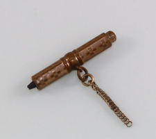 Antique Victorian Mini Mechanical -Retractable Pencil with chain part picture