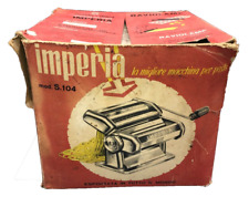 Vintage Imperia Pasta Maker Machine Model S.104 Made in Italy Noodle Chef picture