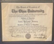 Ohio University 1962 College Diploma/Award Holder picture