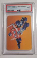 1985 Hasbro Transformers Trading Cards Series Optimus Prime #1 PSA 9 Mint picture