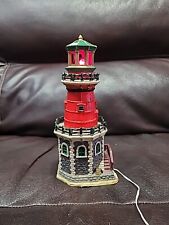 Lemax Cape McCoy Lighthouse Plymouth Christmas Red Rotating Beacon Lighted Lit picture