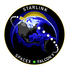 SpaceX Starlink Sticker - Round 3x3 inch picture