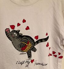 Vintage B Kliban Cat Crazy Shirt X-L T-SHIRT 