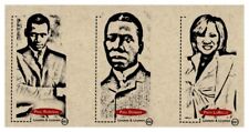 #UL251 PAUL ROBESON, PAUL DUNBAR, PATTI LABELLE  Rare Uncut Legends Card Strip picture