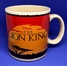 The Lion King Serengeti Logo Vintage 12oz Coffee Mug Applause 1990 DISNEY picture